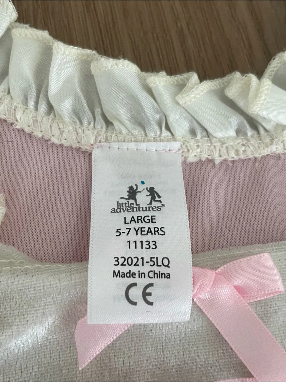 Little Adventures Pink Renaissance Princess Dress up Costume Girl’s Size L(5-7Y)